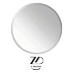 آینه گرد بدون قاب