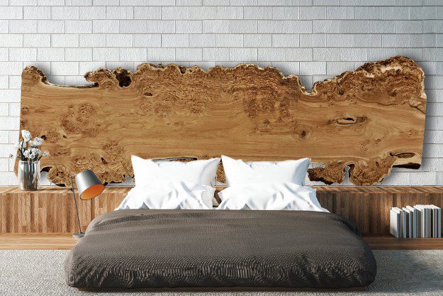 تخت خواب روستیک چوبی