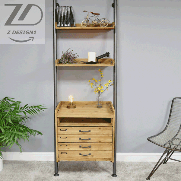 قفسه چوبی روستیک