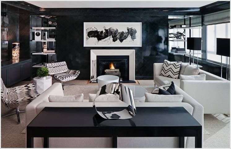 دکوراسیون داخلی لوکس با رنگ مشکی