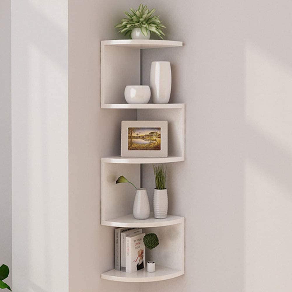 تزیین گوشه پذیرایی با شلف