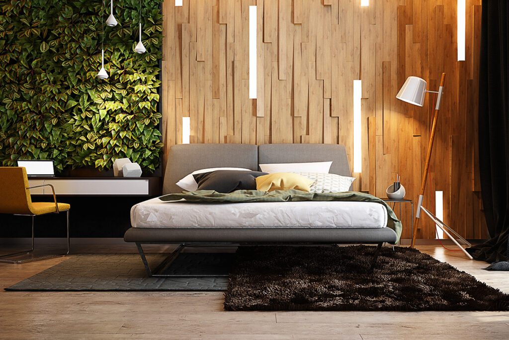دکوراسیون چوبی اتاق خواب