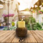 جاشمعی چوبی تکی مدل سوسن