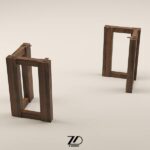 پایه میز چوبی مدل ارغوان