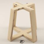 پایه میز چوبی مدل لادن