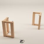 پایه میز چوبی مدل ارغوان