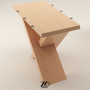 پایه میز چوبی مدرن مدل نیلوفر