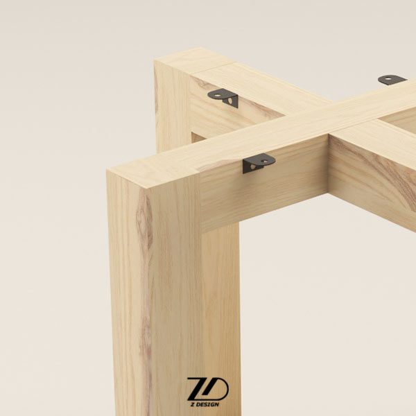 پایه میز چوبی مدرن مدل شاینا