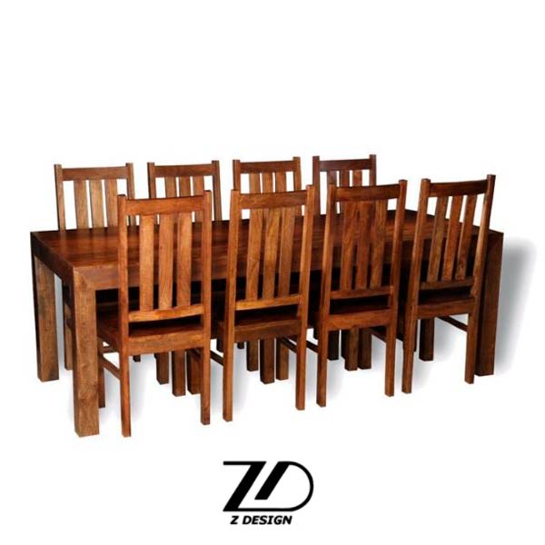 میز و صندلی 8 نفره تمام چوب 