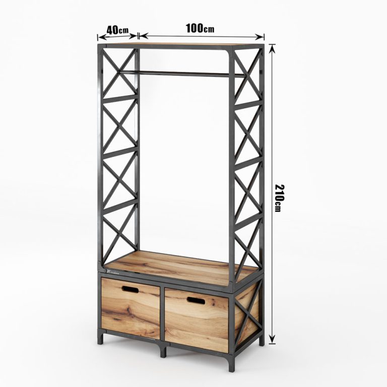جا لباسی چوبی دراگون