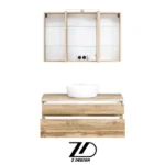 ست روشویی کابینتی با آینه