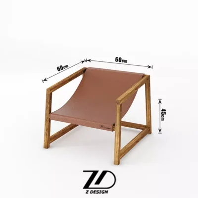 مبل راحتی چوبی دلاریس