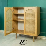 کنسول چوبی حصیری ارشام
