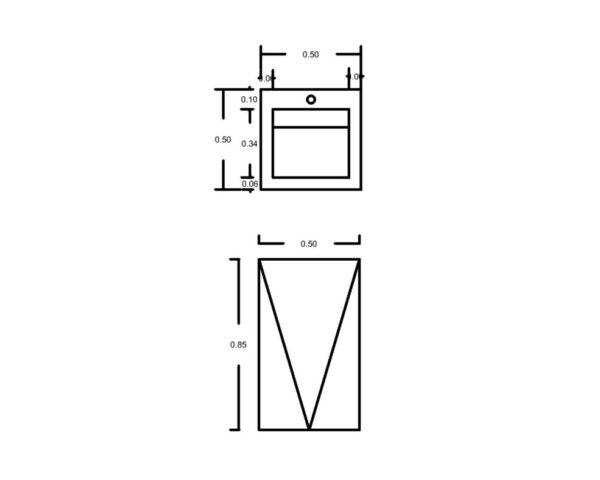 روشویی سرامیکی ایستاده - Image 5