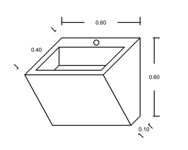 روشویی مینیمال سرامیکی - Image 7