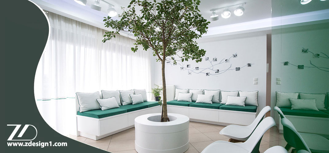 استفاده از گیاهان در طراحی دکوراسیون مطب پزشک