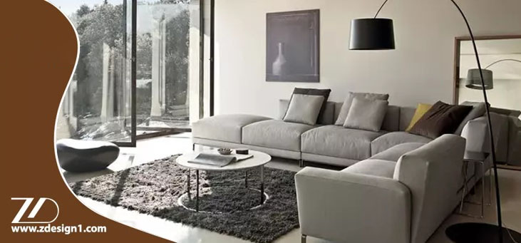 چیدن مبل راحتی در فضای مربع