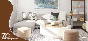 چیدمان مبل راحتی در فضای کوچک