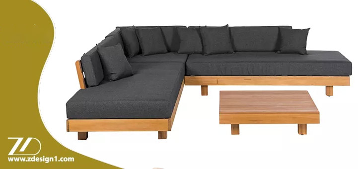 ست مبل طوسی با فرش سبز