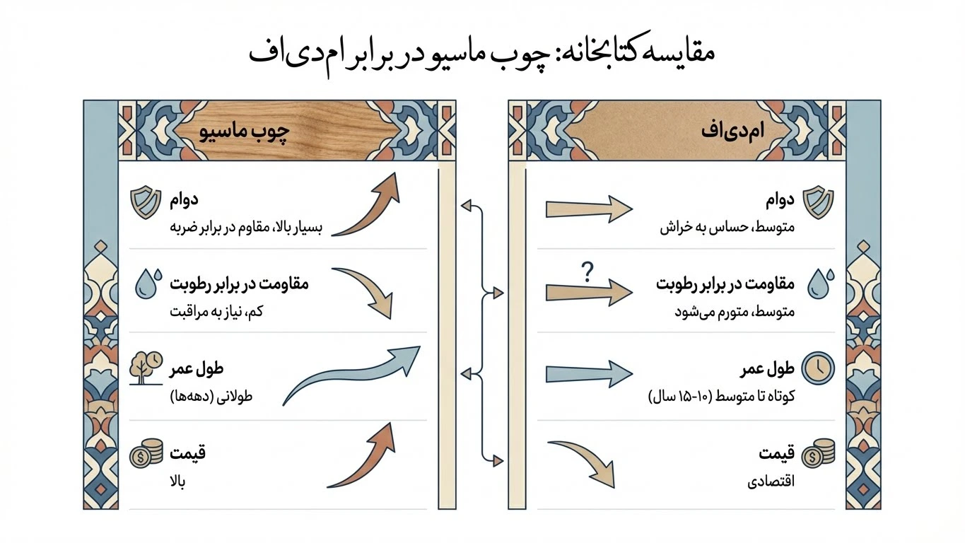 مقاومت و جنس: مقایسه کتابخانه تمام چوب با امدیاف