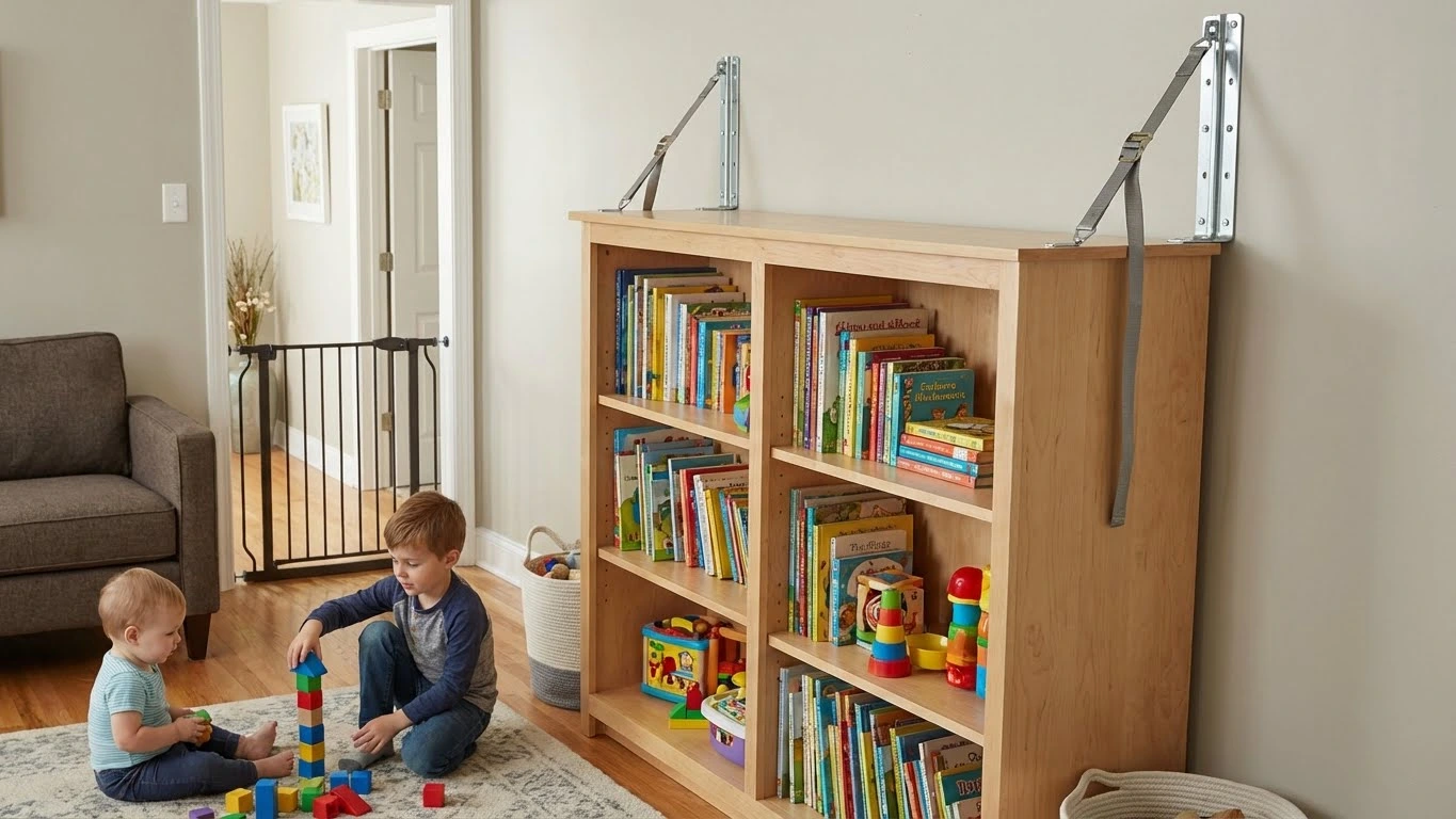 نکات ایمنی نصب کتابخانه دیواری و ایستاده