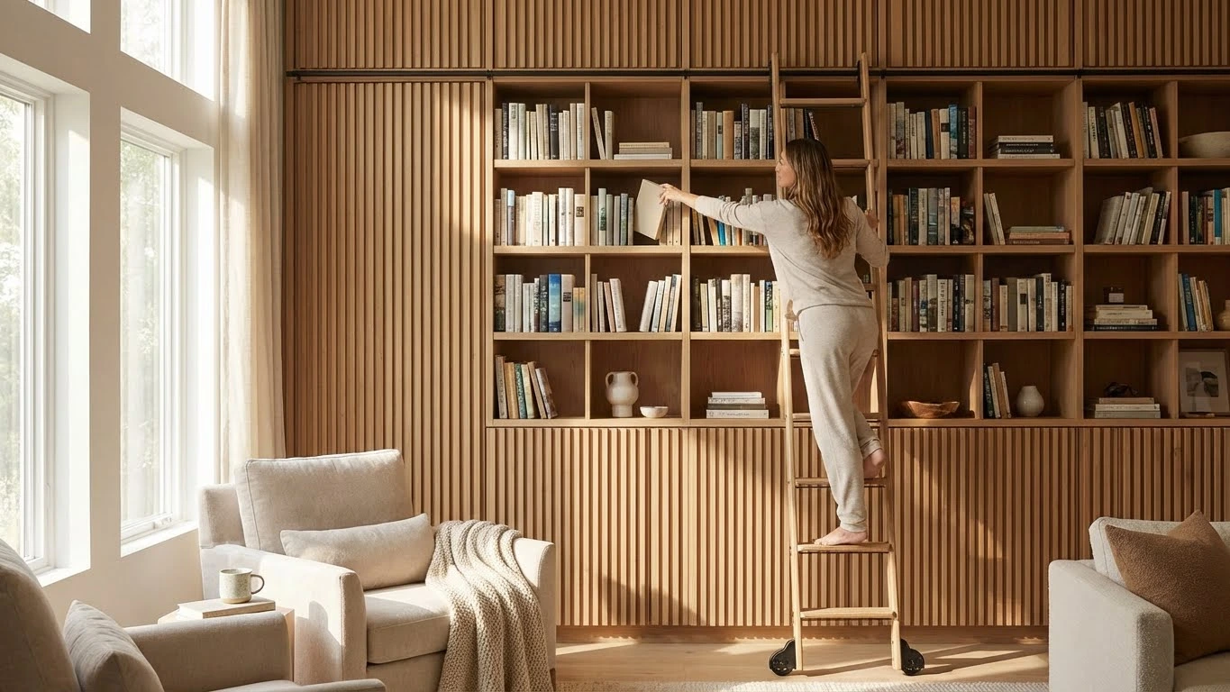 ابعاد استاندارد قفسه کتابخانه و اصول ارگونومی