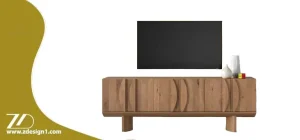 تزیین اتاق نشیمن با میز تلویزیون مدرن