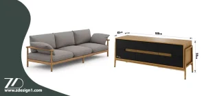 مبل طوسی با چه میز تلویزیونی ست میشه؟