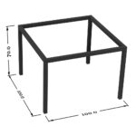 پایه فلزی میز ناهارخوری - Image 4