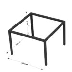 پایه فلزی میز ناهارخوری - Image 5