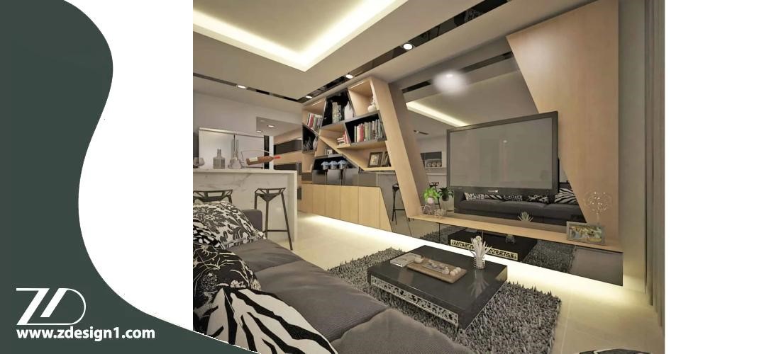 انتخاب نوع آینه متناسب با فضای پشت تلویزیون