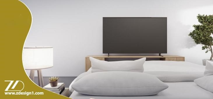 تاثیر رنگ در ست کردن تلویزیون در اتاق خواب