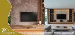 دیوار پشت تلویزیون را چگونه طراحی کنیم