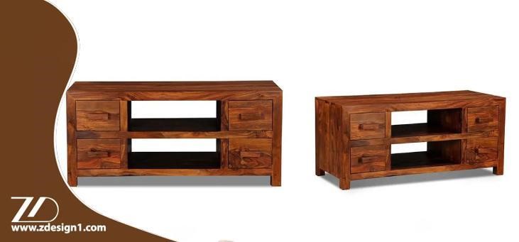میز تلویزیون چوبی و نحوه دکور آن
