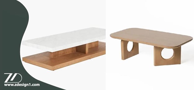 میز جلو مبلی مربع بهتر است یا مستطیل