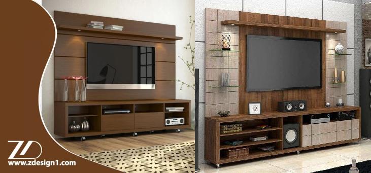 نصب تلویزیون در میز تلویزیونی دیواری