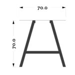 پایه میز فلزی اچ - Image 7
