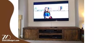 میز تلویزیون چوبی دست ساز