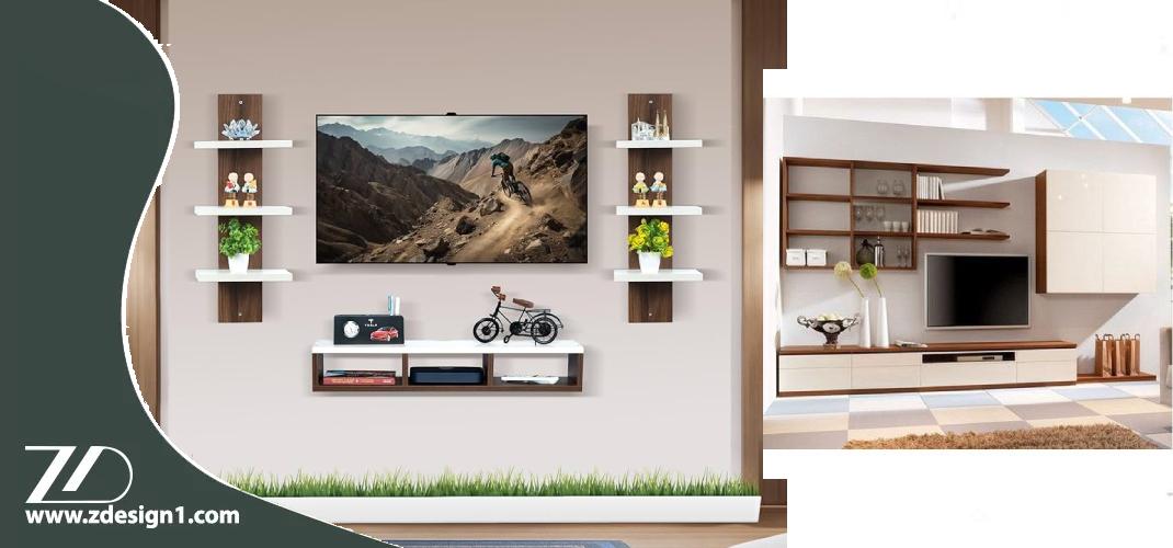 کاربردهای چندگانه میز تلویزیون دیواری