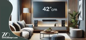 عمق استاندارد میز تلویزیون