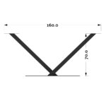 پایه میز فلزی فلامینگو - Image 5