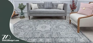 فرش طوسی با چه میز تلویزیون ست میشه