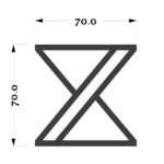 پایه میز فلزی Z - Image 6