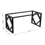 پایه فلزی میز لوزی - Image 5