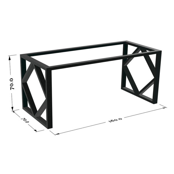پایه فلزی میز لوزی - Image 5