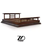 تخت خواب چوبی دونفره آنی