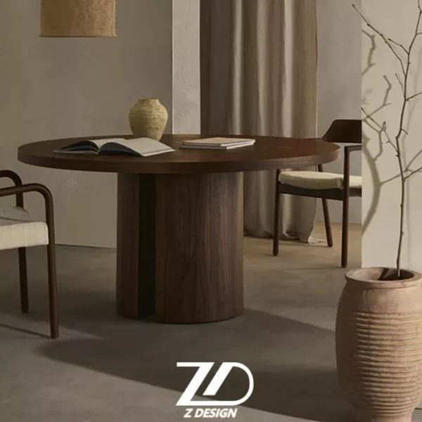 میز چوبی چهارنفره گیرشا