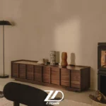 میز تلویزیون مینیمال چوبی ایلیا - Image 2
