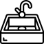 روشویی سنگی رودخانه ای