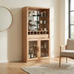 ویترین و بار چوبی مدل داریو